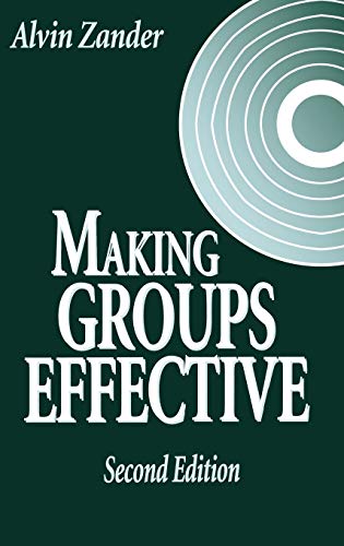 Book cover: "Making Groups Effective" by Alvin Zander, second edition.