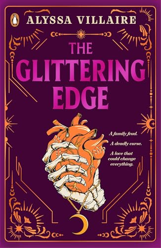 Book cover with a skeleton hand holding a heart against a dark purple background.