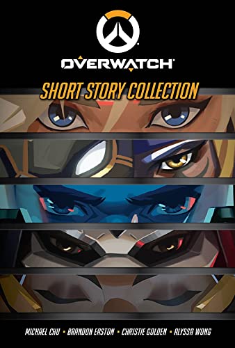Overwatch Short Story Collection book cover with character eyes and faces.