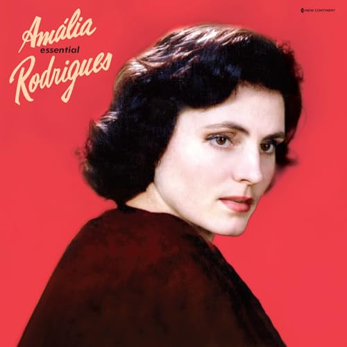 Amalia Rodrigues portrait on a red album cover, vinyl record.