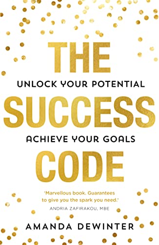 Book cover: "The Success Code" with gold lettering and scattered dots.