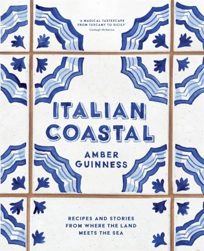 Book cover with blue wave patterns on a white tiled background.