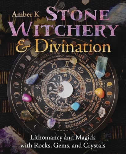 Book cover featuring a divination board with zodiac symbols and colorful stones.