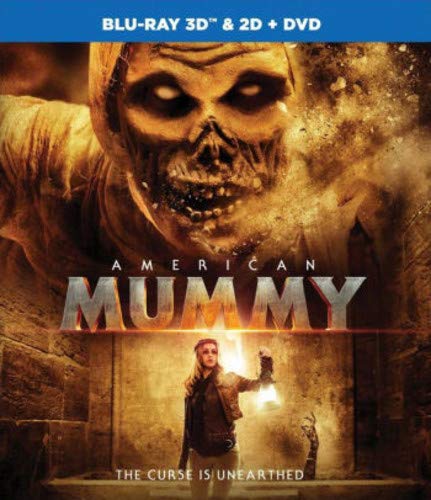 Blu-ray cover for "American Mummy" featuring a decaying mummy face.