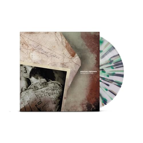 American Nightmare Background Music vinyl record with a green and black splatter design.