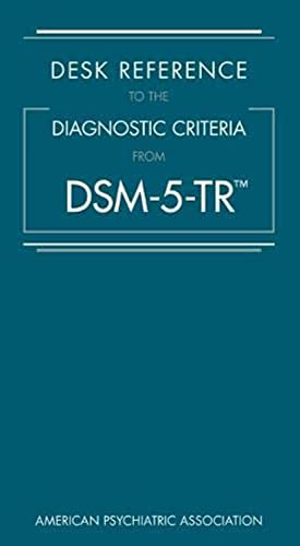Teal book cover with white text: "Desk Reference to the Diagnostic Criteria.