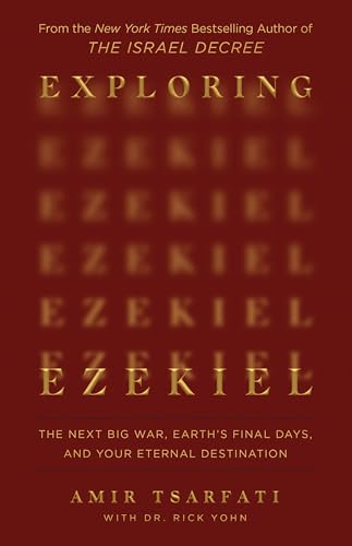 Book cover: repeating "Ezekiel" text on a dark red background.