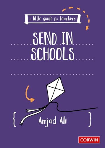 Purple book cover with kite illustration, titled "SEND in Schools" by Amjad Ali.
