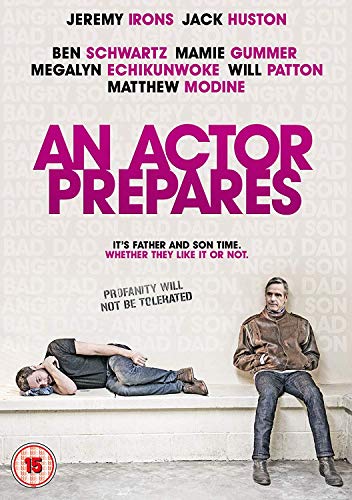 DVD cover for "An Actor Prepares" featuring Jeremy Irons and a younger man.