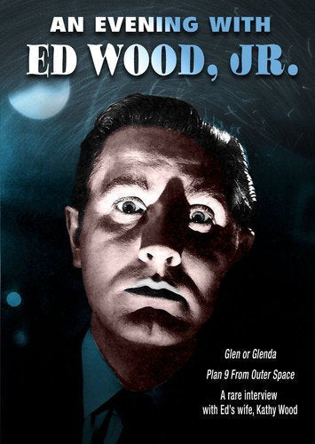 DVD cover featuring a close-up portrait of Ed Wood Jr., dark blue background.
