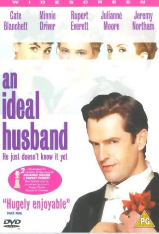 DVD cover for “An Ideal Husband” featuring Rupert Everett and Cate Blanchett.