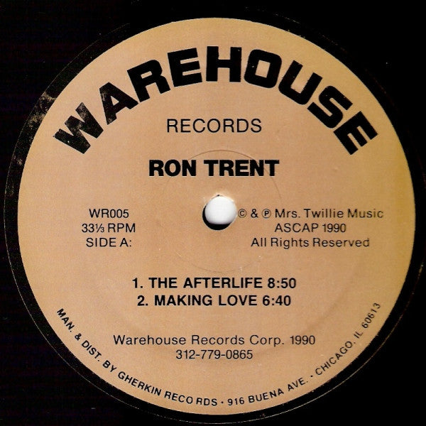 Record label with text: "Nocturnal Rites - Afterlife," Warehouse Records imprint.