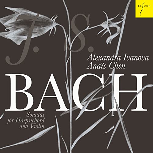 CD cover featuring floral design, the name "Bach", and performers' names.