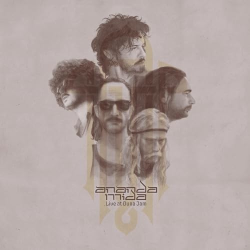 Album cover featuring illustrated portraits of four men with facial hair.