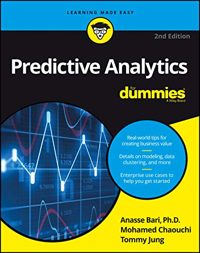 Book cover for "Predictive Analytics for Dummies," 2nd Edition, with graphs.