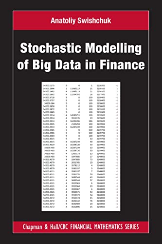 Book cover: "Stochastic Modelling of Big Data in Finance" with data tables.