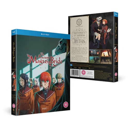 The Ancient Magus Bride Season 2 Part 1 Blu-ray case and back cover art.