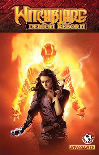 Witchblade Demon Reborn comic cover: woman with glowing, fiery figure.
