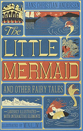 Book cover for "The Little Mermaid" with illustrations and text.