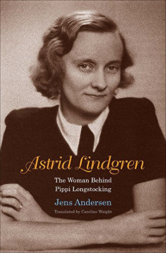 Book cover featuring a portrait of author Astrid Lindgren in sepia tones.