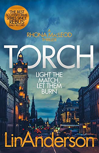 Book cover for Torch by Lin Anderson showing a city street at twilight.