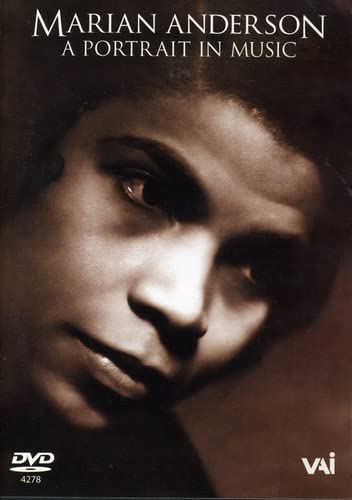 DVD cover featuring a close-up portrait of Marian Anderson in sepia tones.