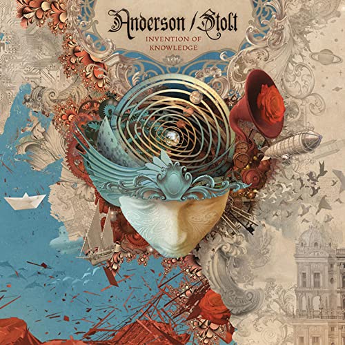 Album cover for Anderson/Stoltās āInvention of Knowledgeā with surreal, ornate imagery.