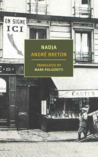 Book cover for “Nadja” by André Breton, with a vintage street scene.