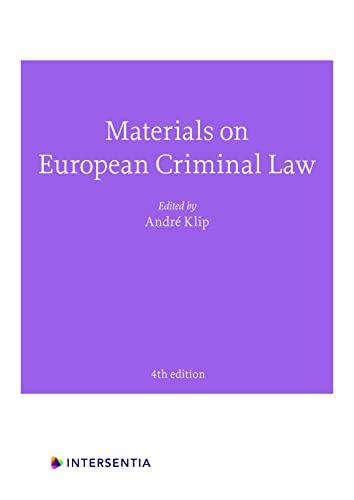 Purple book cover with white text: “Materials on European Criminal Law”, 4th edition.