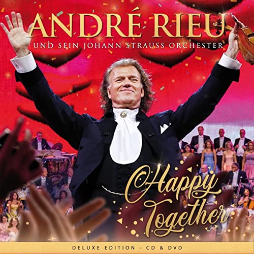 Andre Rieu album cover featuring the musician with orchestra, titled "Happy Together".