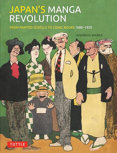 Book cover: “Japan’s Manga Revolution” with illustrated figures in traditional dress.