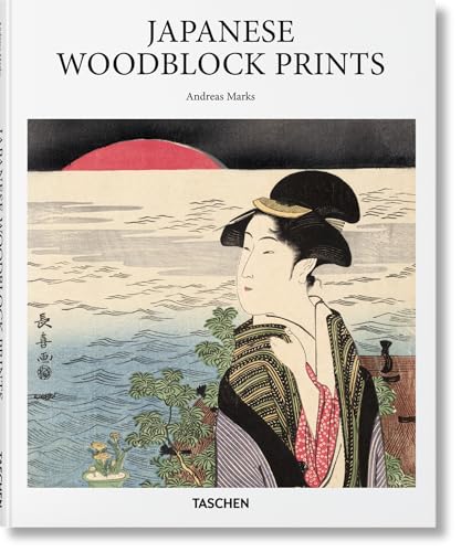 Book cover featuring a Japanese woodblock print of a woman by a red sun.