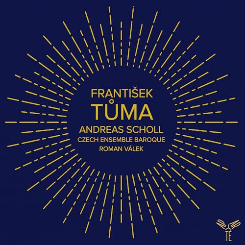 CD cover: dark blue background with golden sunburst and text "Frantisek Tuma".