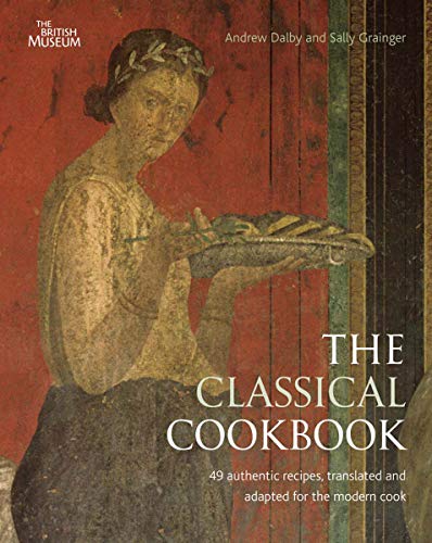 Cookbook cover featuring a classical painting of a woman with food.