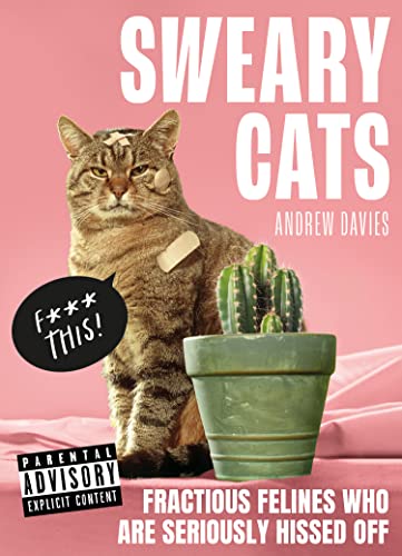 Book cover featuring a grumpy, bandaged cat with a cactus plant.