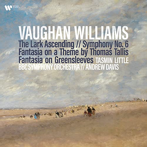 Vinyl album cover for Vaughan Williams’ “The Lark Ascending” with landscape painting.