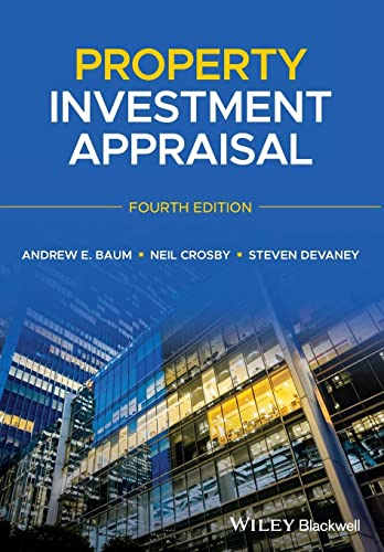 Book cover: "Property Investment Appraisal" fourth edition with building image.