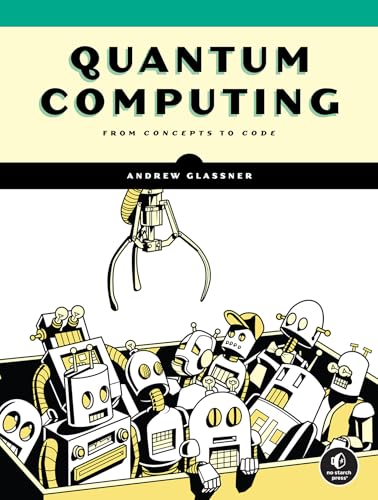 Book cover showing a claw machine picking up robots with the title Quantum Computing.