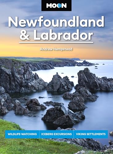Travel guide cover: Newfoundland & Labrador coastal landscape.