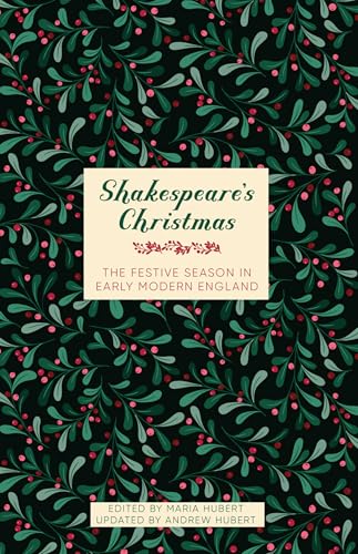 Book cover with holly design and title "Shakespeare's Christmas.