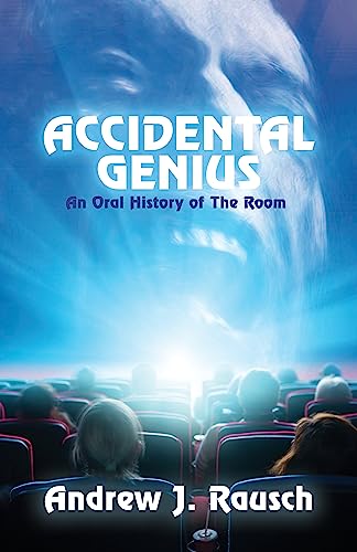 Book cover for “Accidental Genius” featuring a movie theater and blurred face.