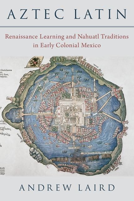 Book cover featuring a historical map of Tenochtitlan surrounded by blue water.
