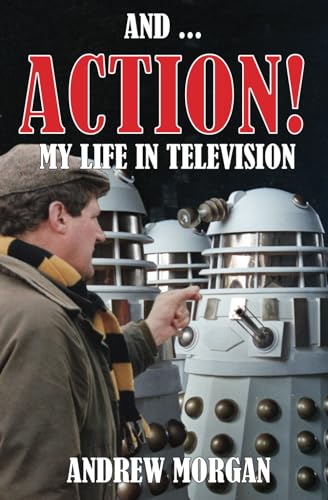 Book cover featuring a man pointing at two silver Dalek robots.
