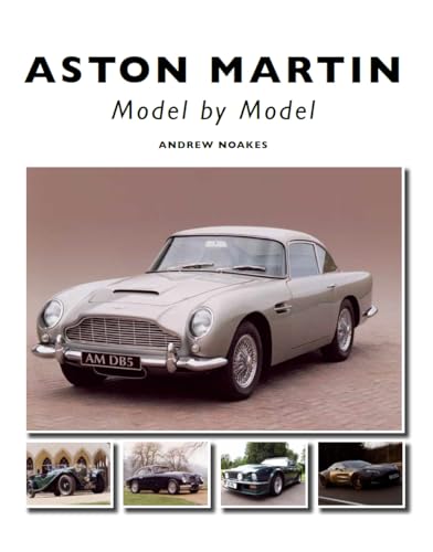 Book cover: "Aston Martin: Model by Model" featuring a silver DB5.