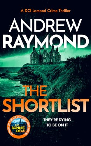 Book cover featuring a dark, stormy coastal scene with a house on a cliff.