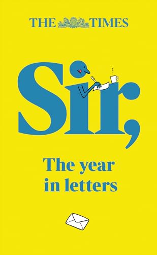 Yellow book cover featuring a blue illustrated letter “Sir” and envelopes.