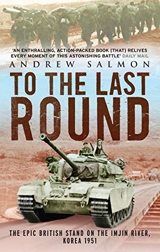 Book cover: soldiers, a tank, and text about the Imjin River battle, 1951.