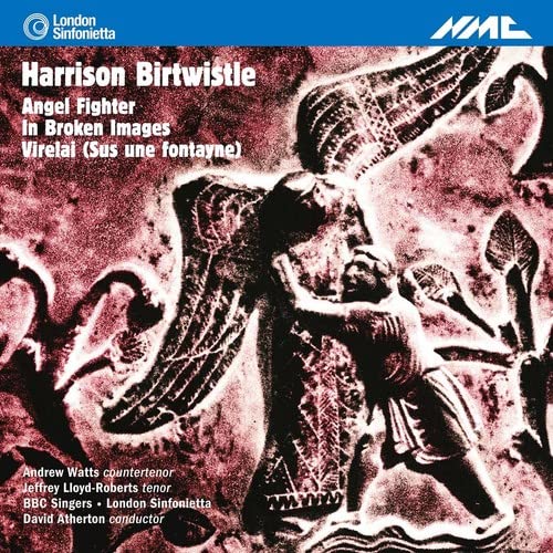 CD cover with a stylized angel and human figure in a textured, pinkish design.