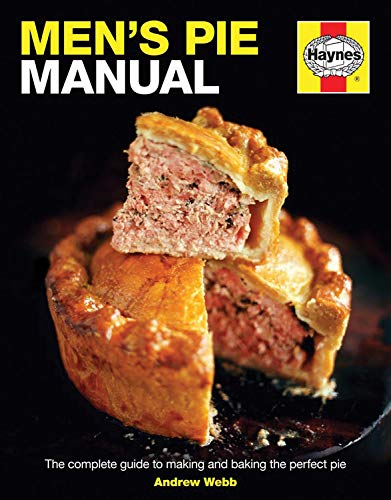 Book cover: "Men's Pie Manual" with image of a meat pie slice.