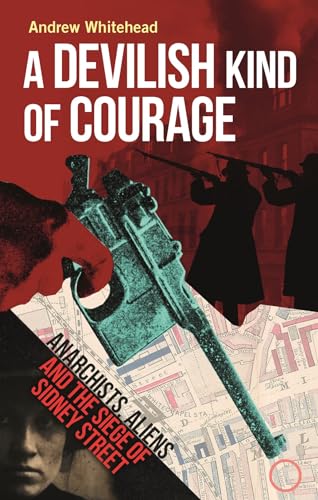 Book cover: gun, silhouettes, and map with red and teal tones.